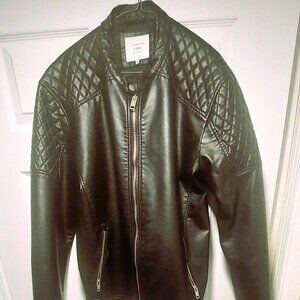Black Leather Jacket Jack & Jones core Sz XXL